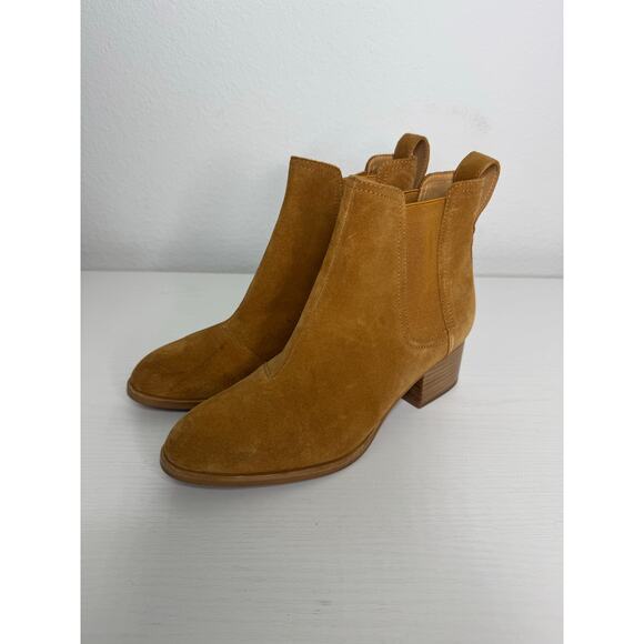 Rag & Bone Womens Walker Ankle Boots Size 36 or 6 Chestnut Tan Suede - Picture 2 of 7